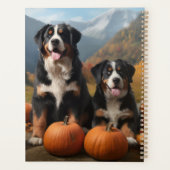 Greater Swiss Mountain Pup herfst Delight pompoen Planner (Achterkant)