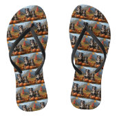 Greater Swiss Mountain Pup herfst Delight pompoen Teenslippers (Voetbed)