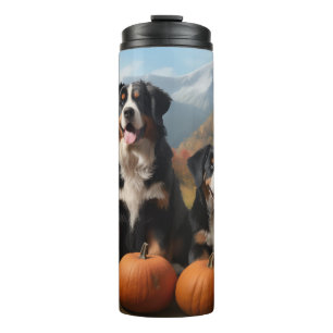 Greater Swiss Mountain Pup herfst Delight pompoen Thermosbeker