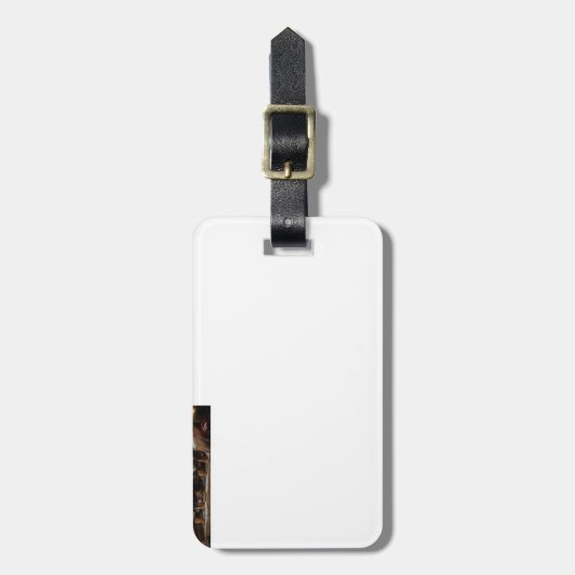 Greater Swiss Mountain Snowy Sleigh Kerstmis Bagagelabel (Voorkant verticaal)