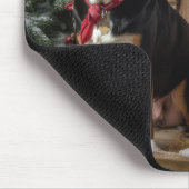 Greater Swiss Mountain Snowy Sleigh Kerstmis Muismat (Hoek)