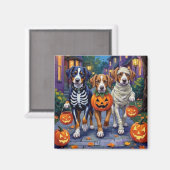 Greater Swiss Mountain Trick-or-Treating Halloween Magneet (Voorkant / Achterkant)