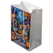 Greater Swiss Mountain Trick-or-Treating Halloween Medium Cadeauzakje (Achterkant Gekanteld)
