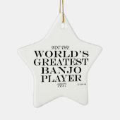 Greatest Banjo Player, maar keramisch versierend Keramisch Ornament (Rechts)