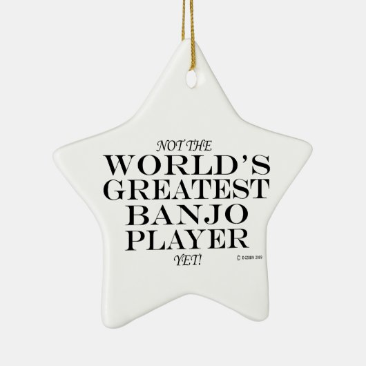 Greatest Banjo Player, maar keramisch versierend Keramisch Ornament (Rechts)