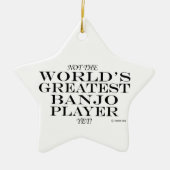 Greatest Banjo Player, maar keramisch versierend Keramisch Ornament (Voorkant)