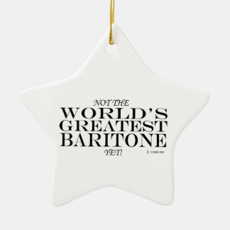 Greatest Baritone, maar keramisch ornament