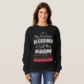 Greatest Blessings Irish Grandma Mhamó Christmas Trui (Voorkant volledig)
