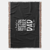 Greatest Boston Terrier Dad Funny Dog Dad Gift Deken (Voorkant Verticaal)