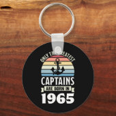 Greatest Captains Born In 1965 60th Birthday Boati Sleutelhanger (Voorkant)