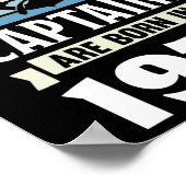 Greatest Captains Born In 1975 50th Birthday Boati Poster (Hoek)