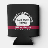 Greatest DAD Custom Foto Grunge Sterren A05 Blikjeskoeler (Achterkant)