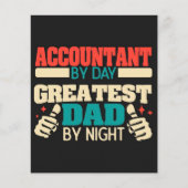 Greatest dad grappige quote| Fetherday gift flyer (Voorkant)