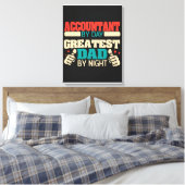Greatest dad grappigste quote| cadeau op feestdag canvas afdruk (Insitu (Slaapkamer))