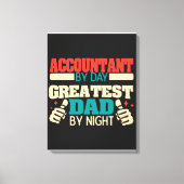 Greatest dad grappigste quote| cadeau op feestdag canvas afdruk (Voorkant)