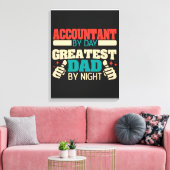 Greatest dad grappigste quote| cadeau op feestdag canvas afdruk (Insitu (Woonkamer))