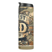 Greatest Dad Limited Edition Vintage  Retro Style Thermosbeker (Geroteerd rechts)