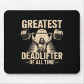Greatest Deadlifter Of All Time Jesus  Muismat (Voorkant)
