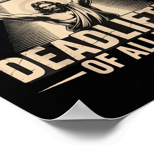 Greatest Deadlifter Of All Time Jesus  Poster (Hoek)