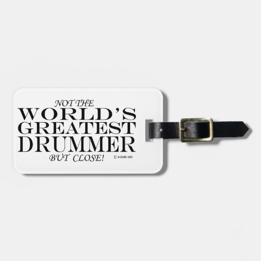 Greatest Drummer Close Bagagelabel (Voorkant horizontaal)