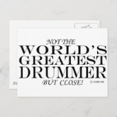 Greatest Drummer Close Briefkaart (Voorkant / Achterkant)