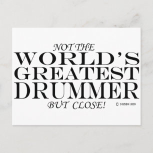 Greatest Drummer Close Briefkaart