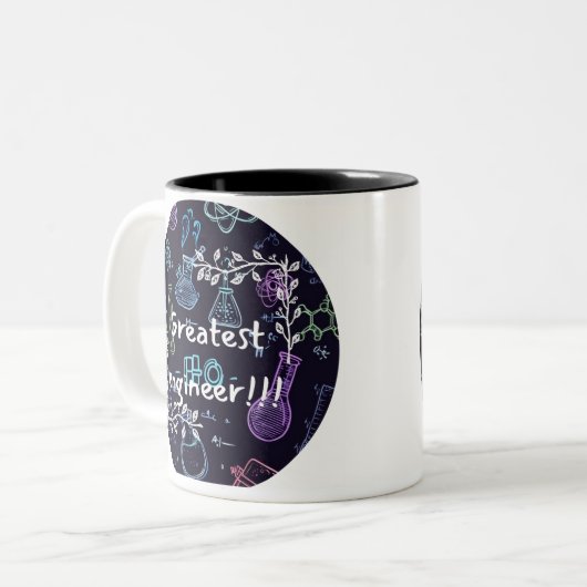 greatest engineer mug tweekleurige koffiemok (Voorkant links)