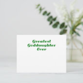 Greatest Goddochter Ever Briefkaart (Staand voorkant)