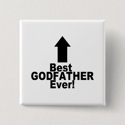 Greatest Godfather Vierkante Button 5,1 Cm (Voorkant)