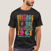  Greatest Hits 1961 Retro Birthday T-shirt (Voorkant)