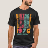  Greatest Hits 1976 Retro Birthday T-shirt (Voorkant)