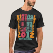  Greatest Hits 2012 Retro Birthday T-shirt (Voorkant)