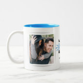 Greatest Husband 2 Photo Two-Tone Coffee Mok (Links)