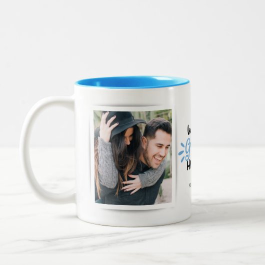 Greatest Husband 2 Photo Two-Tone Coffee Mok (Links)