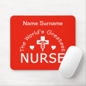 Greatest Nurse Mousepad - Aanpassen! Muismat (Met muis)