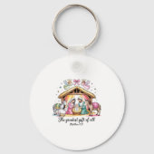 Greatest Of All Nativity Design Festive Apparel Sleutelhanger (Voorkant)