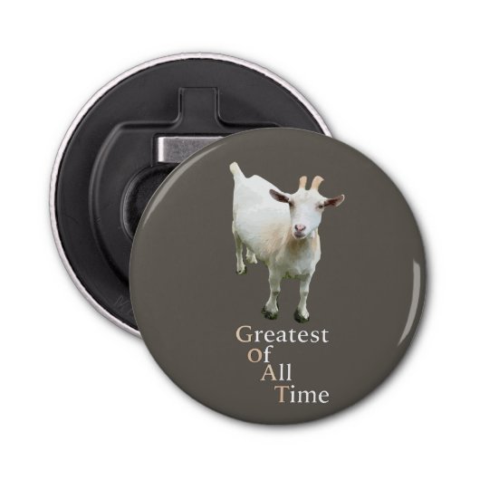 Greatest of all time Goat Button Flesopener (Voorkant)