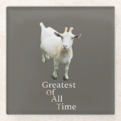 Greatest of all time Goat Glazen Onderzetter (Voorkant)