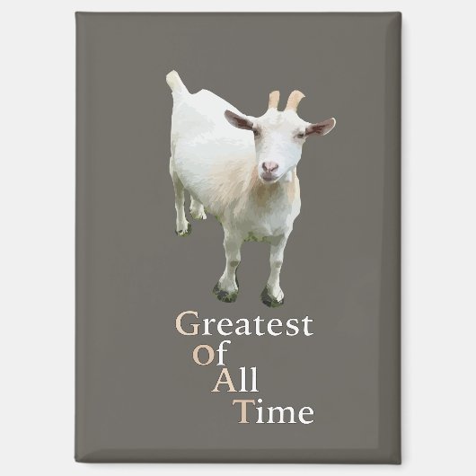 Greatest of all time Goat Magneet (Voorkant)