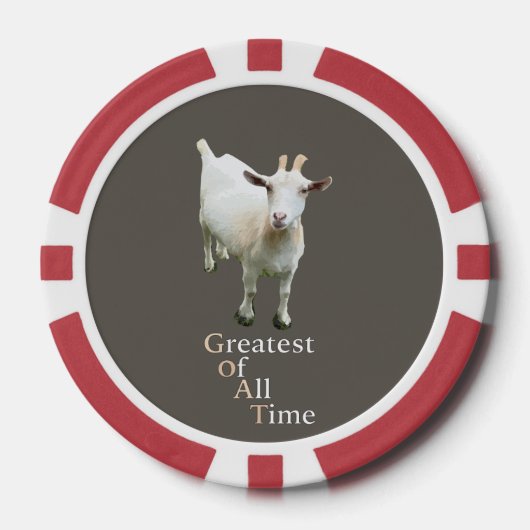 Greatest of all time Goat Poker Chips (Voorkant)