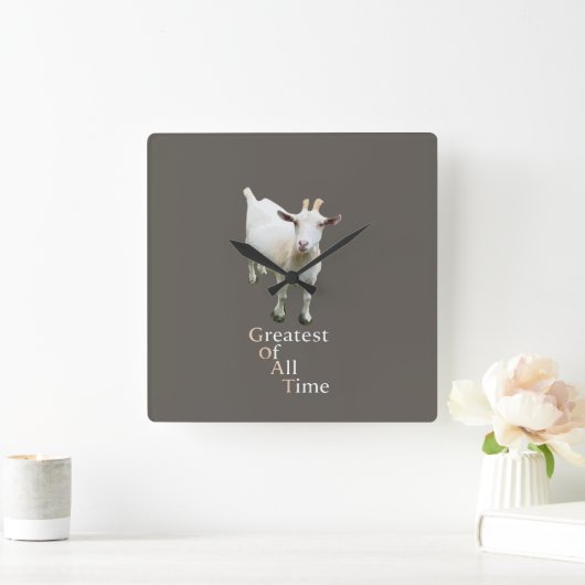 Greatest of all time Goat Vierkante Klok (Huis)
