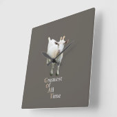 Greatest of all time Goat Vierkante Klok (Hoek)