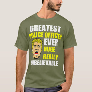 Greatest politieman grappig donald trump agent t-shirt