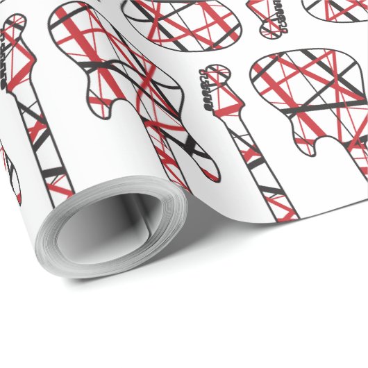 Greatest Rock Gitarist Eddie Tribute Act Gitaar Cadeaupapier (Rol Hoek)