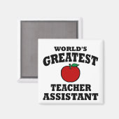 Greatest Teacher Assistant Magneet (Voorkant / Achterkant)