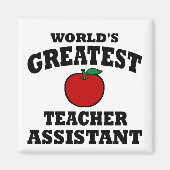 Greatest Teacher Assistant Magneet (Voorkant)