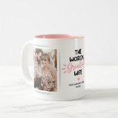 Greatest Wife 2 Photo Two-Tone Coffee Mok (Voorkant links)