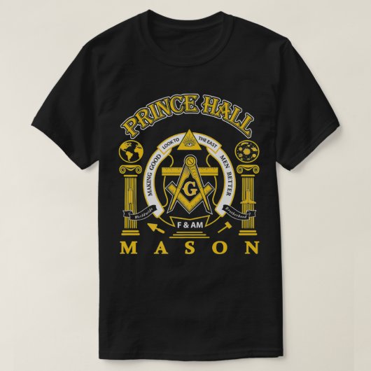 Greats Mason Masonic Prince Hall Masons Presidents T-shirt (Design voorkant)