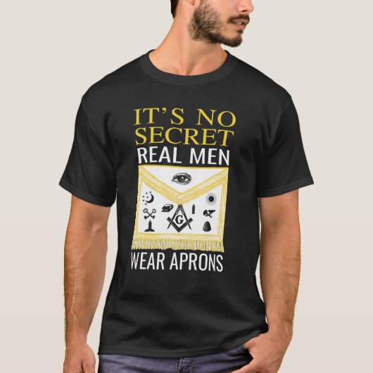 Greats Mason: Masonic Real Mannen Draag Aprons Fat T-shirt (Voorkant)