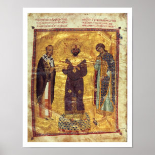 Grec Coisl 79 f.2v Emperor Nicephorus III Botaniat Poster